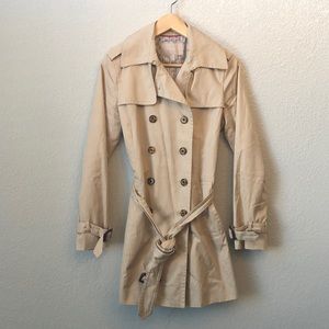 Banana Republic Khaki Trench Coat